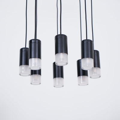 Tevenq Chandelier Lines Black Wireframe LED