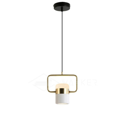 Lirael Pendant Lamp Adjustable Glass with Brass