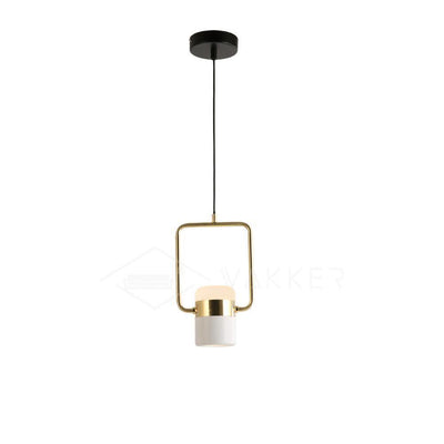 Lirael Pendant Lamp Adjustable Glass with Brass