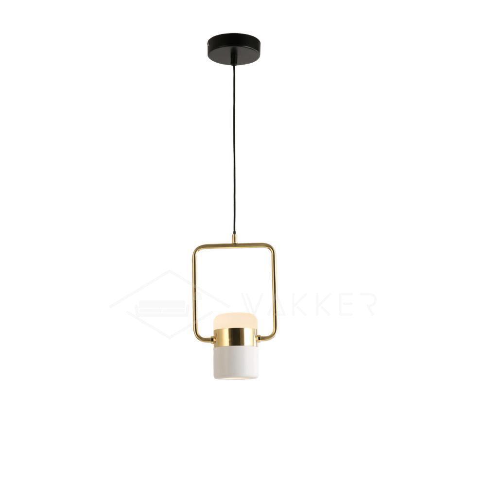 Lirael Pendant Lamp Adjustable Glass with Brass