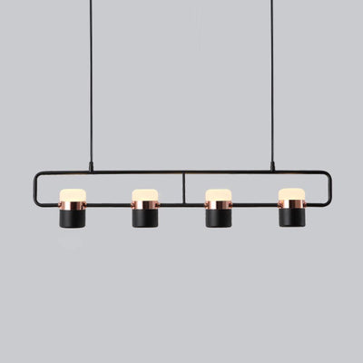 Lirael Pendant Lamp Adjustable Glass with Brass