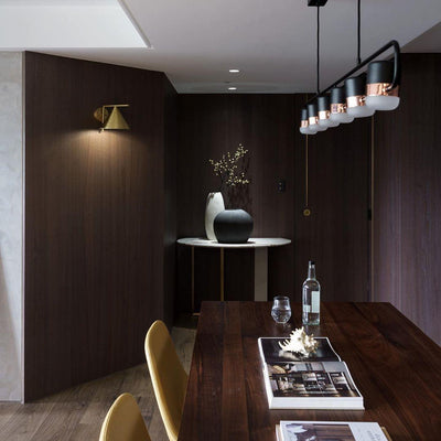 Lirael Pendant Lamp Adjustable Glass with Brass