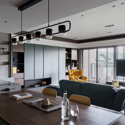 Lirael Pendant Lamp Adjustable Glass with Brass