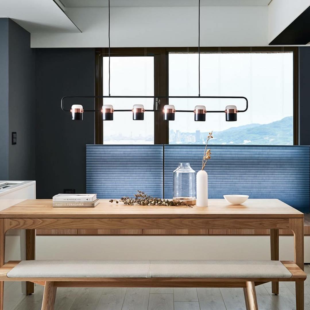 Lirael Pendant Lamp Adjustable Glass with Brass