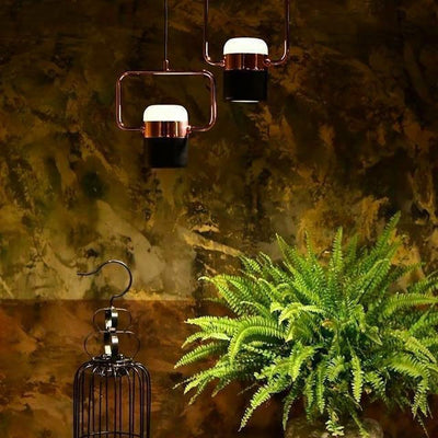 Lirael Pendant Lamp Adjustable Glass with Brass