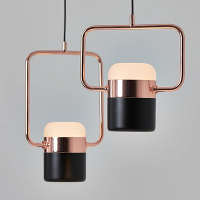 Lirael Pendant Lamp Adjustable Glass with Brass