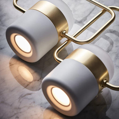 Lirael Pendant Lamp Adjustable Glass with Brass