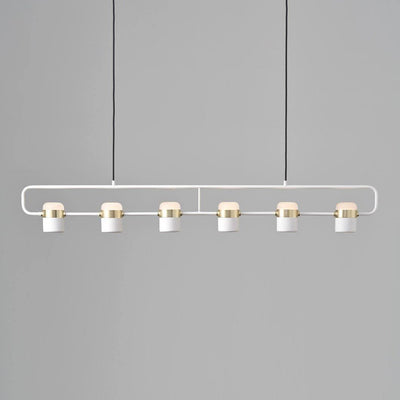 Lirael Pendant Lamp Adjustable Glass with Brass