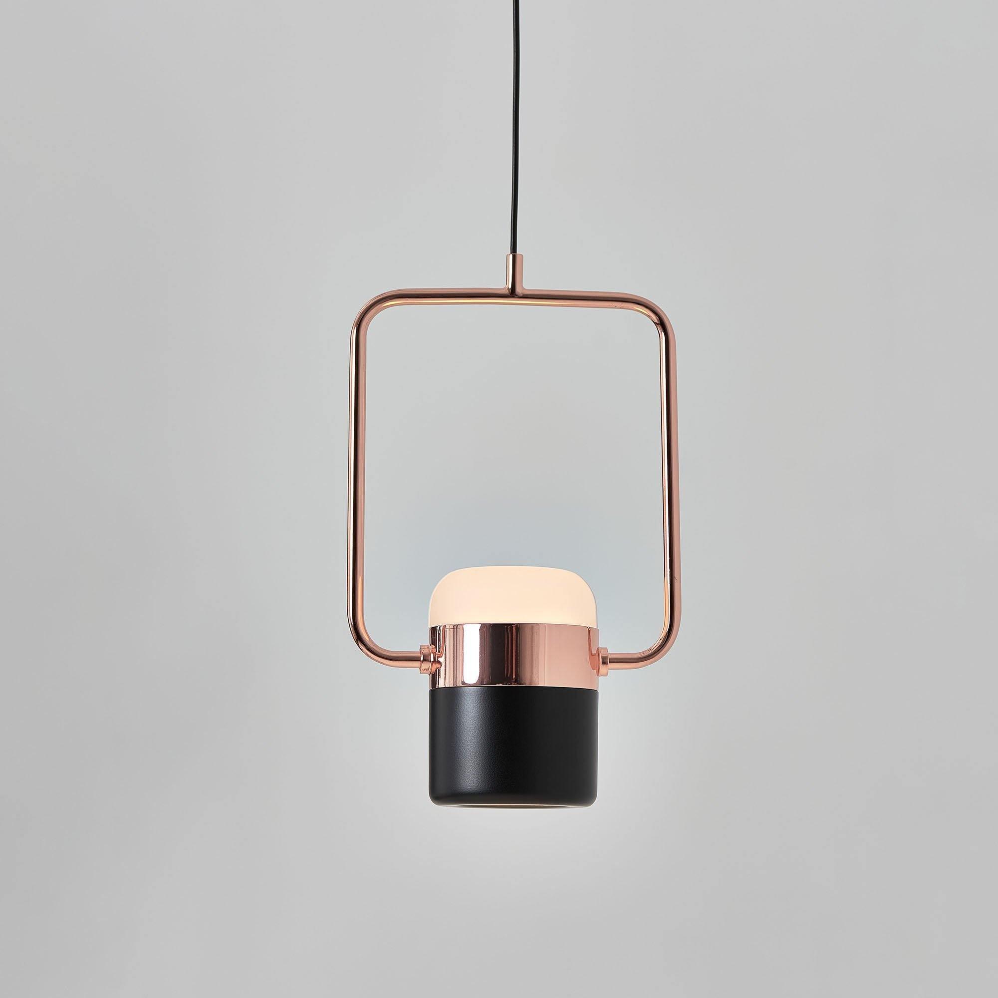 Lirael Pendant Lamp Adjustable Glass with Brass