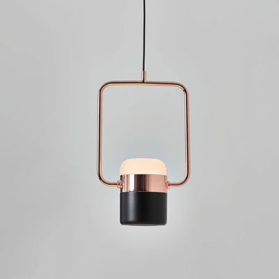 Lirael Pendant Lamp Adjustable Glass with Brass