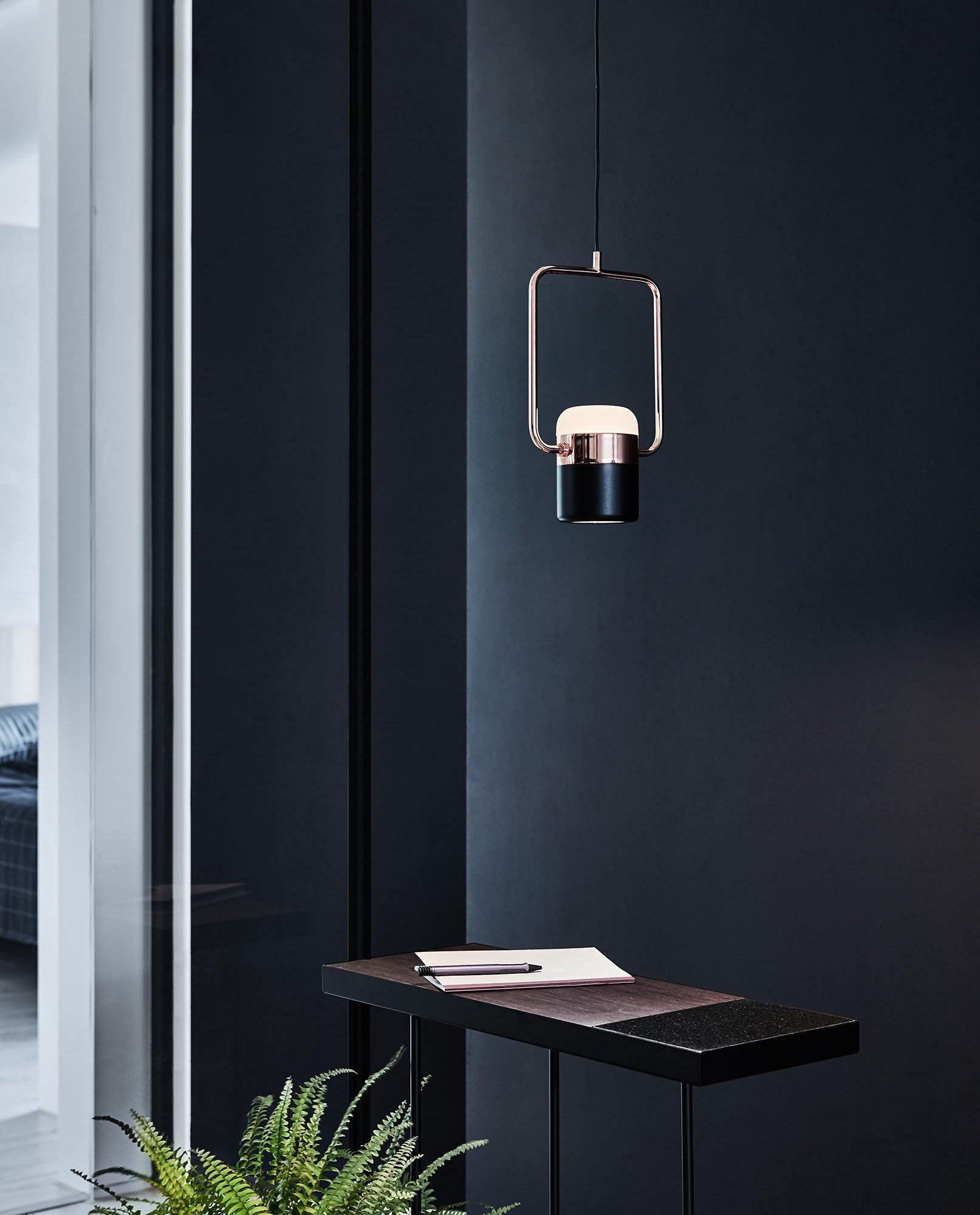 Lirael Pendant Lamp Adjustable Glass with Brass