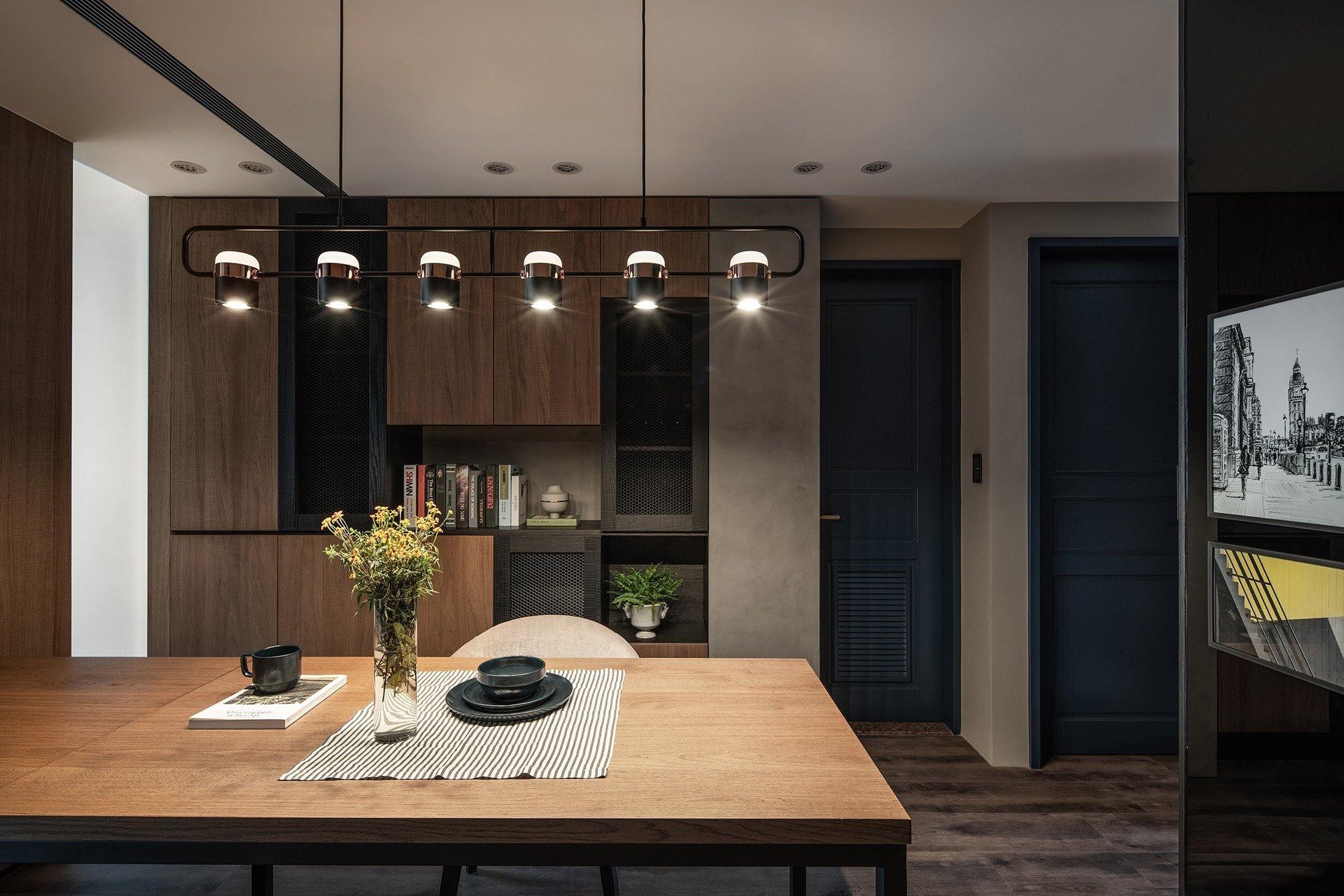 Lirael Pendant Lamp Adjustable Glass with Brass