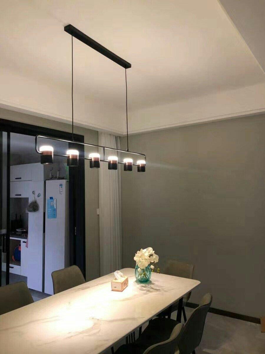 Lirael Pendant Lamp Adjustable Glass with Brass