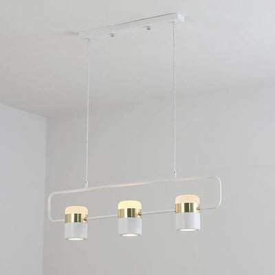Lirael Pendant Lamp Adjustable Glass with Brass