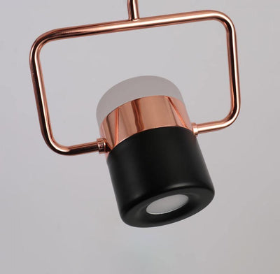 Lirael Pendant Lamp Adjustable Glass with Brass