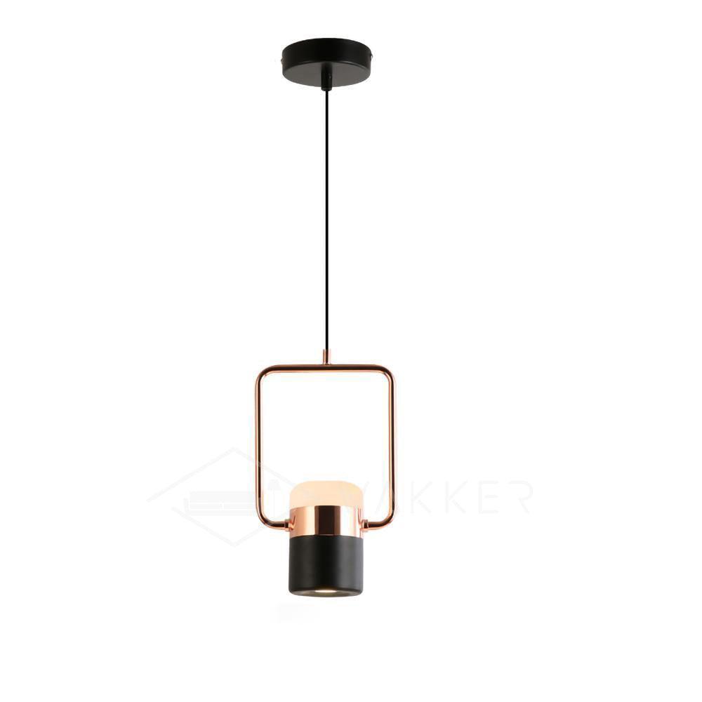 Lirael Pendant Lamp Adjustable Glass with Brass