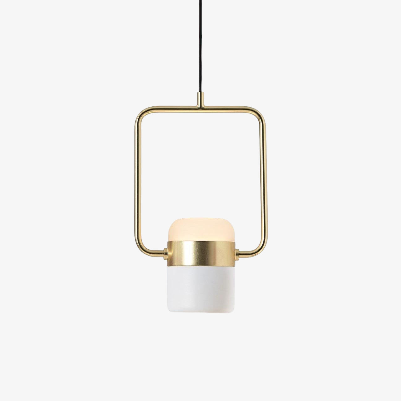 Lirael Pendant Lamp Adjustable Glass with Brass
