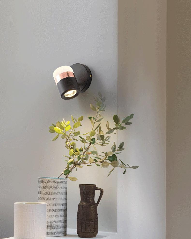 Liorinora Wall Lamp Black Glass Adjustable
