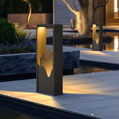 Zen Rustic Acrylic Outdoor Light