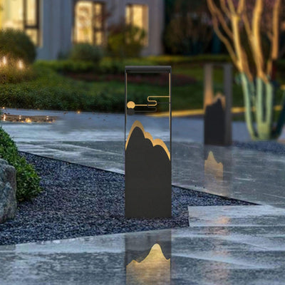 Zen Rustic Acrylic Outdoor Light
