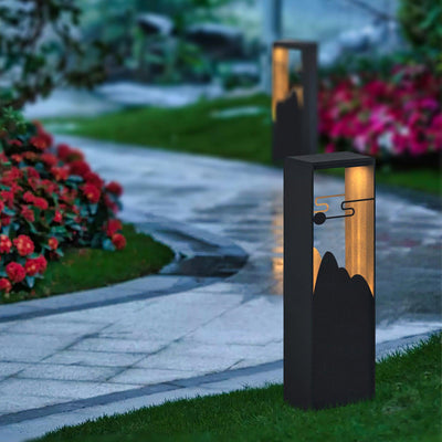 Zen Rustic Acrylic Outdoor Light