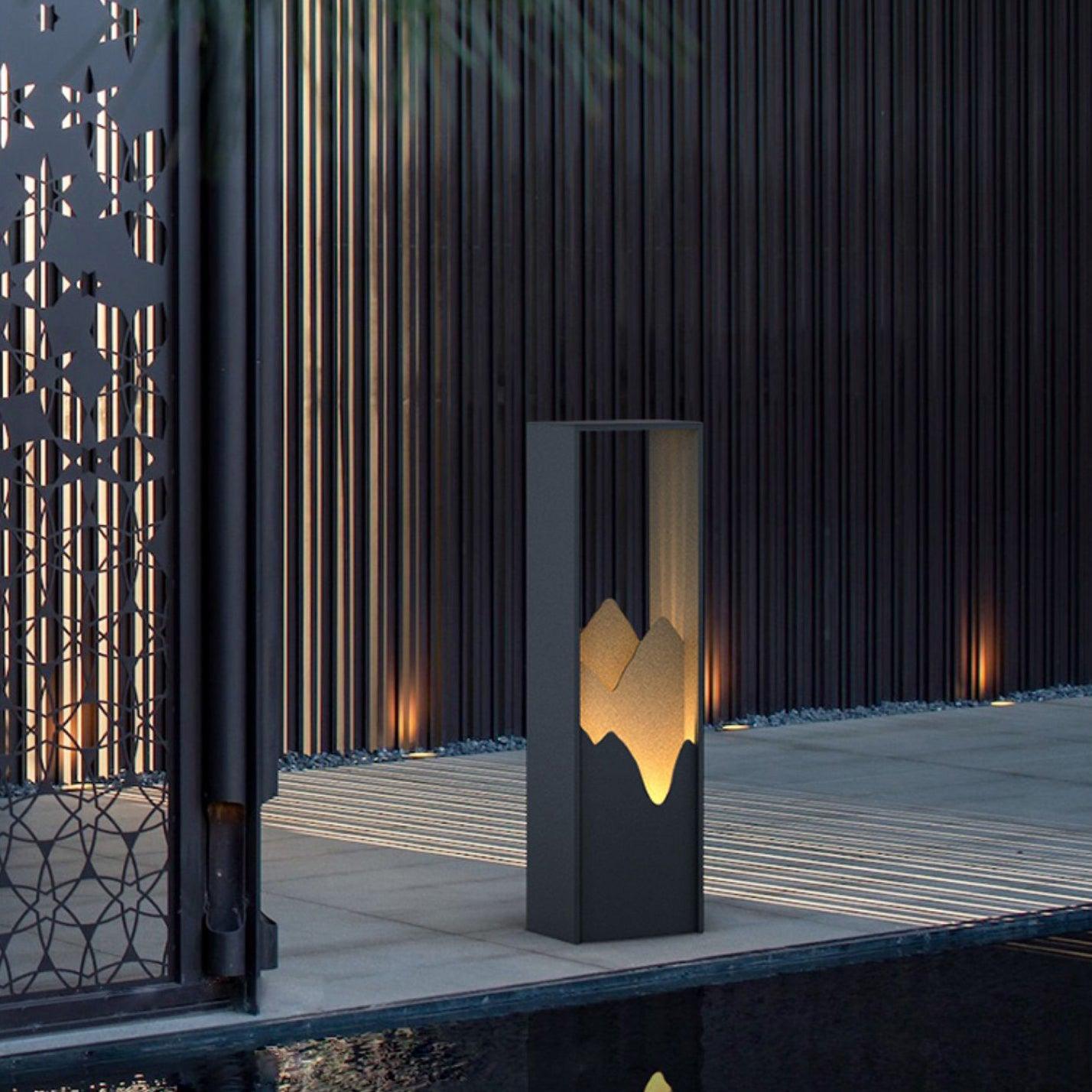 Zen Rustic Acrylic Outdoor Light