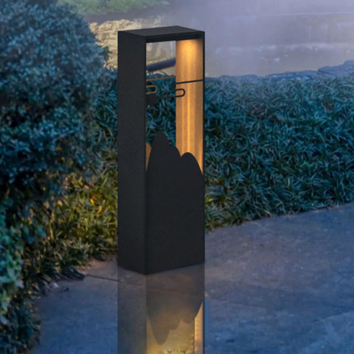 Zen Rustic Acrylic Outdoor Light
