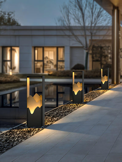 Zen Rustic Acrylic Outdoor Light