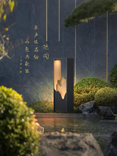 Zen Rustic Acrylic Outdoor Light