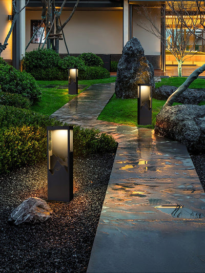 Zen Rustic Acrylic Outdoor Light