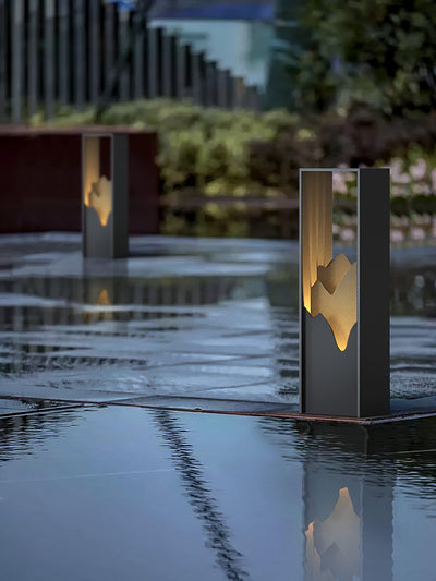 Zen Rustic Acrylic Outdoor Light