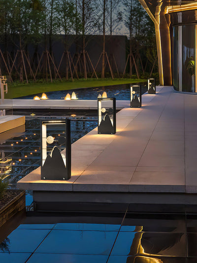 Zen Rustic Acrylic Outdoor Light