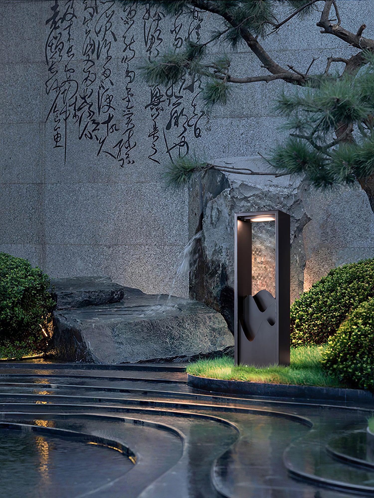Zen Rustic Acrylic Outdoor Light