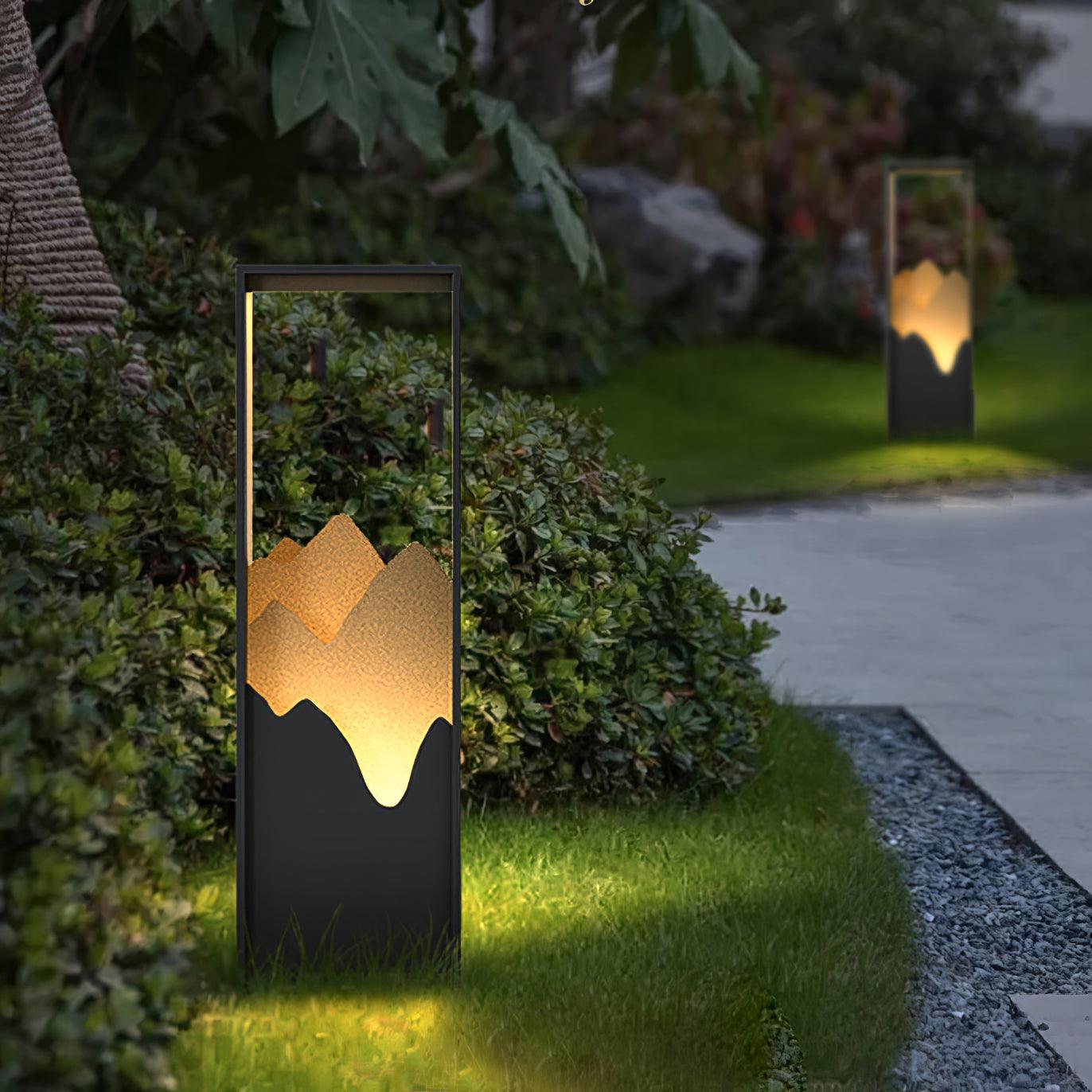 Zen Rustic Acrylic Outdoor Light