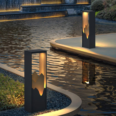 Zen Rustic Acrylic Outdoor Light
