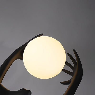 Lynorel Figurative Black Floor Lamp
