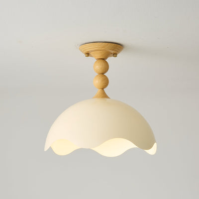 Solwick Scallop Flush Mount Ceiling Light