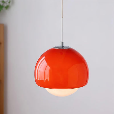 Pendant Light Glass Globe Retro Modern Style Colorful Soft Illumination - Neutral Decor