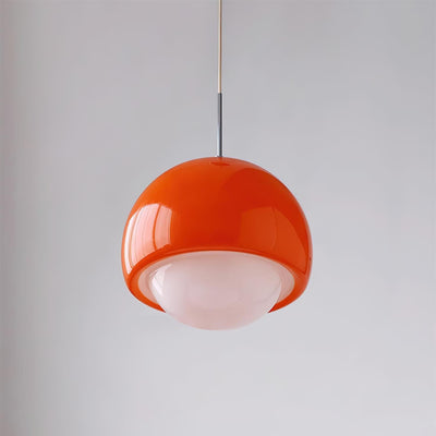 Pendant Light Glass Globe Retro Modern Style Colorful Soft Illumination - Neutral Decor