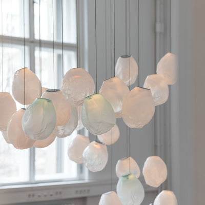Celenelle Liquid Glass Stone Pendant Light