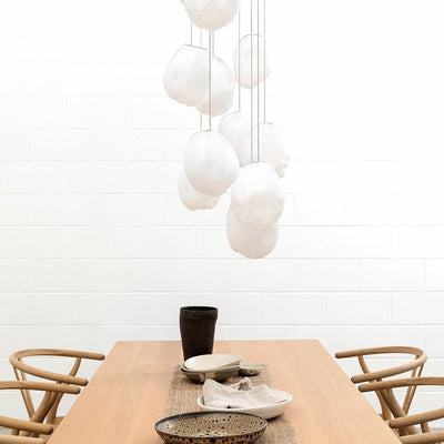 Celenelle Liquid Glass Stone Pendant Light