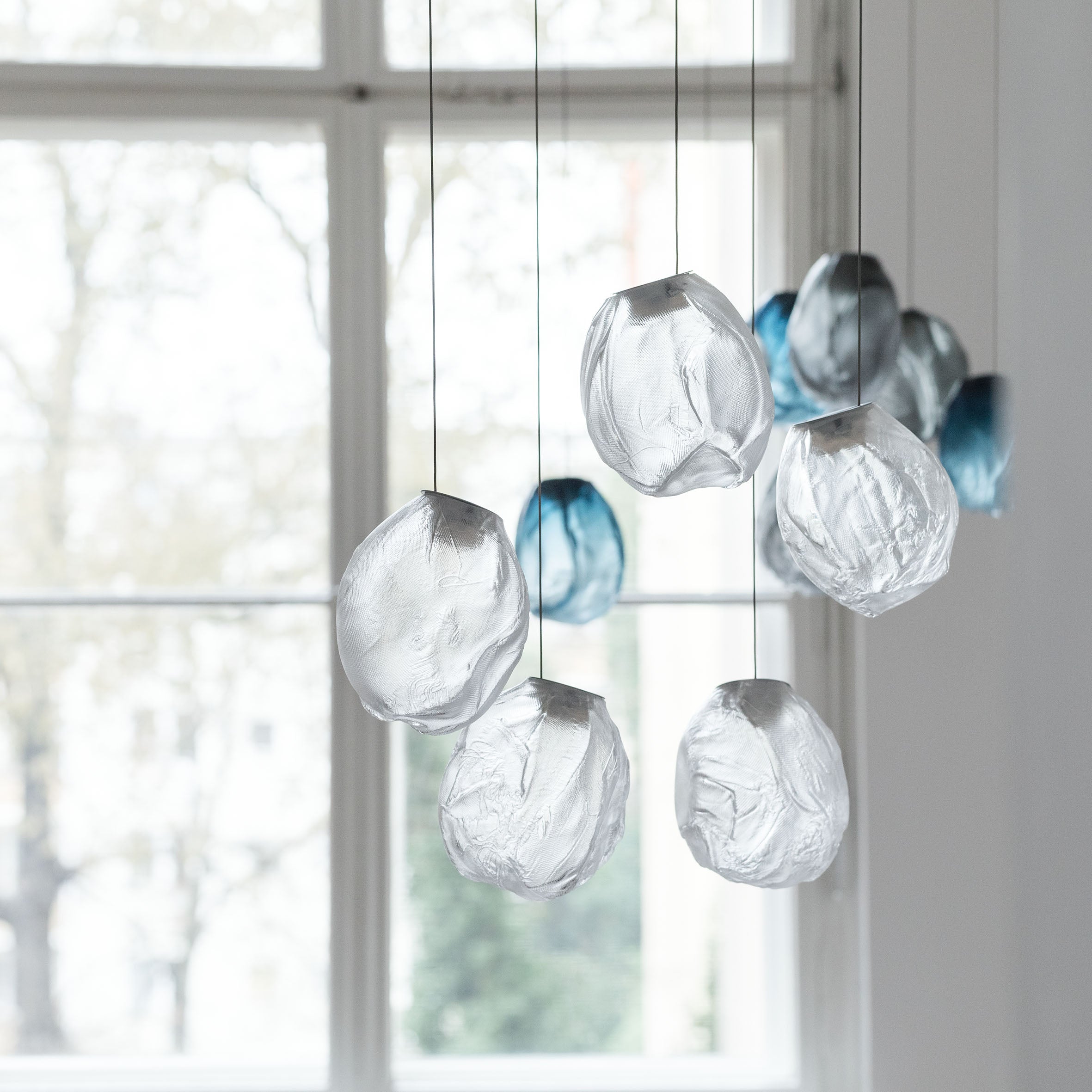Celenelle Liquid Glass Stone Pendant Light