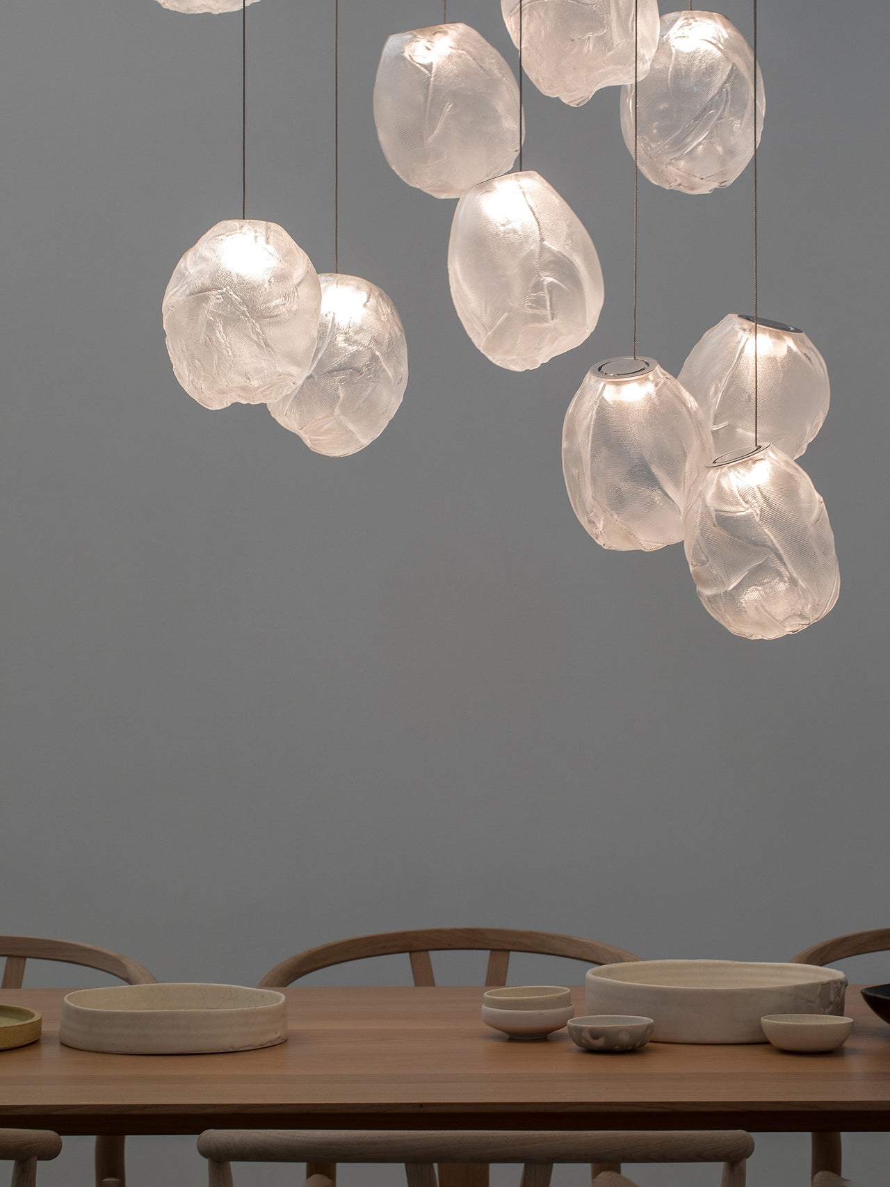 Celenelle Liquid Glass Stone Pendant Light