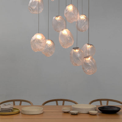 Celenelle Liquid Glass Stone Pendant Light