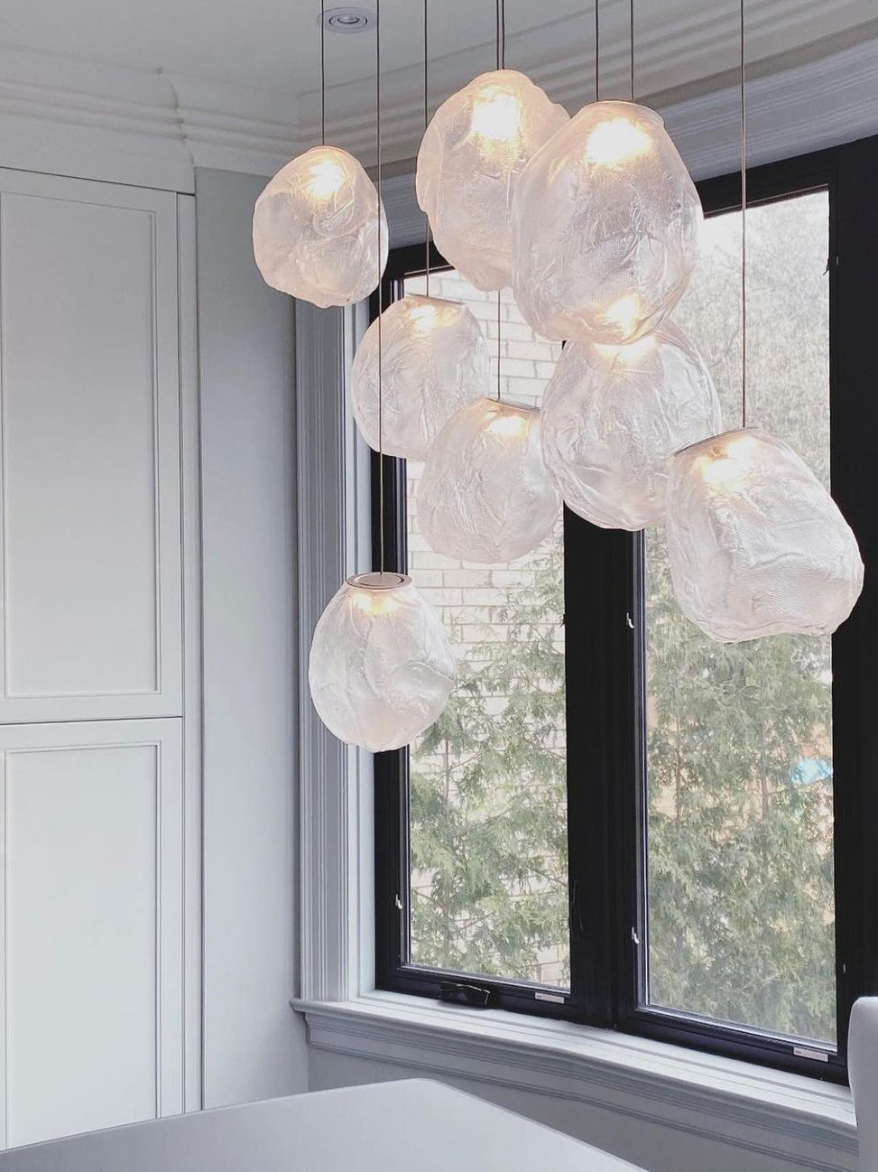 Celenelle Liquid Glass Stone Pendant Light