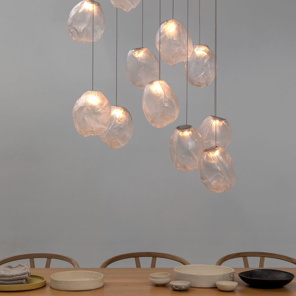 Celenelle Liquid Glass Stone Pendant Light