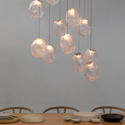 Celenelle Liquid Glass Stone Pendant Light