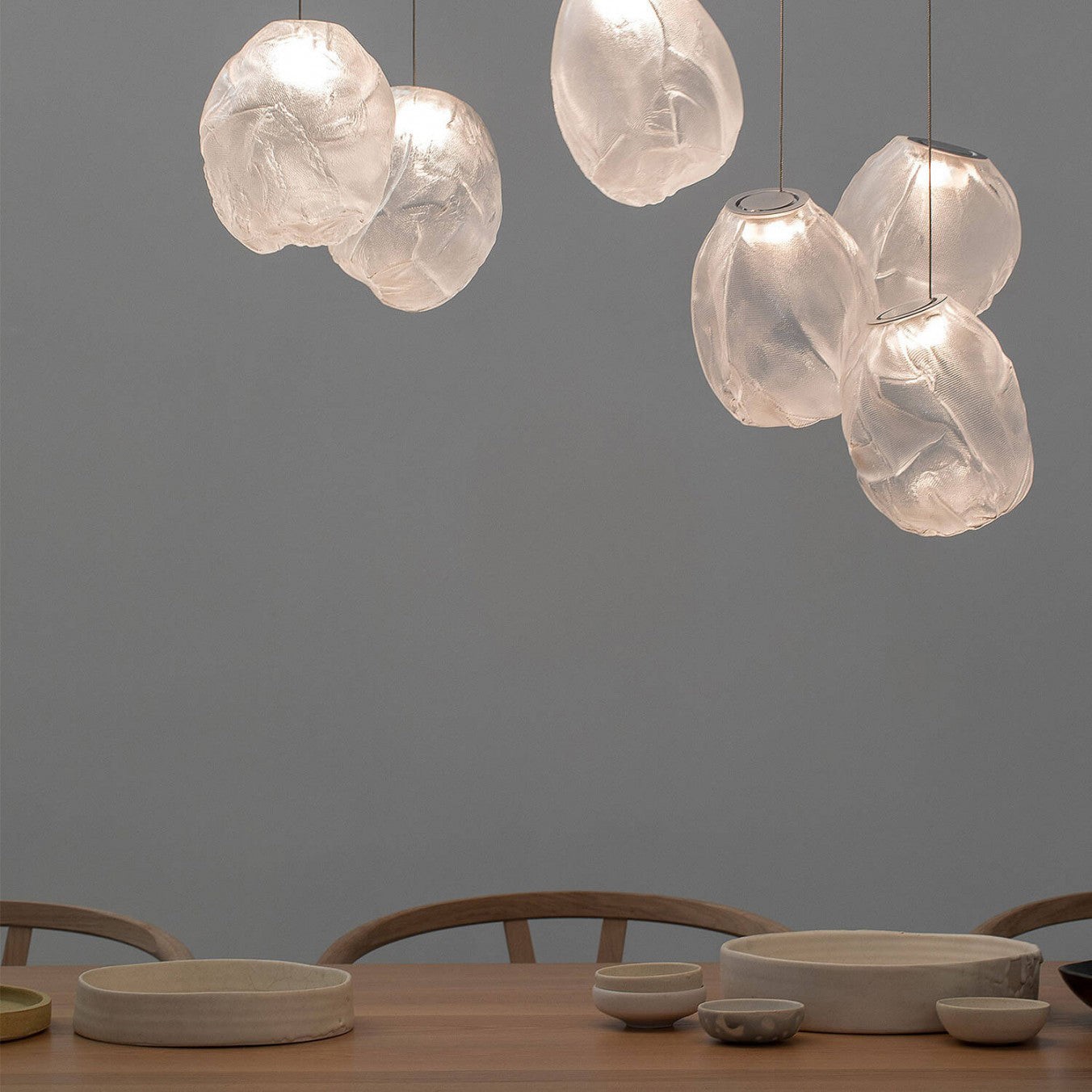 Celenelle Liquid Glass Stone Pendant Light
