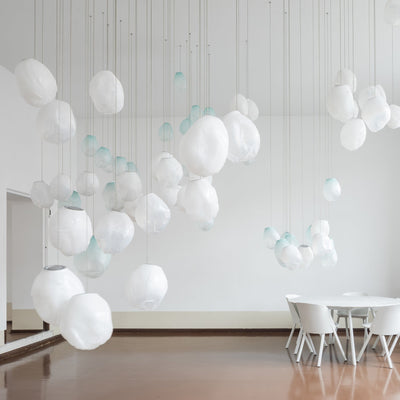 Celenelle Liquid Glass Stone Pendant Light
