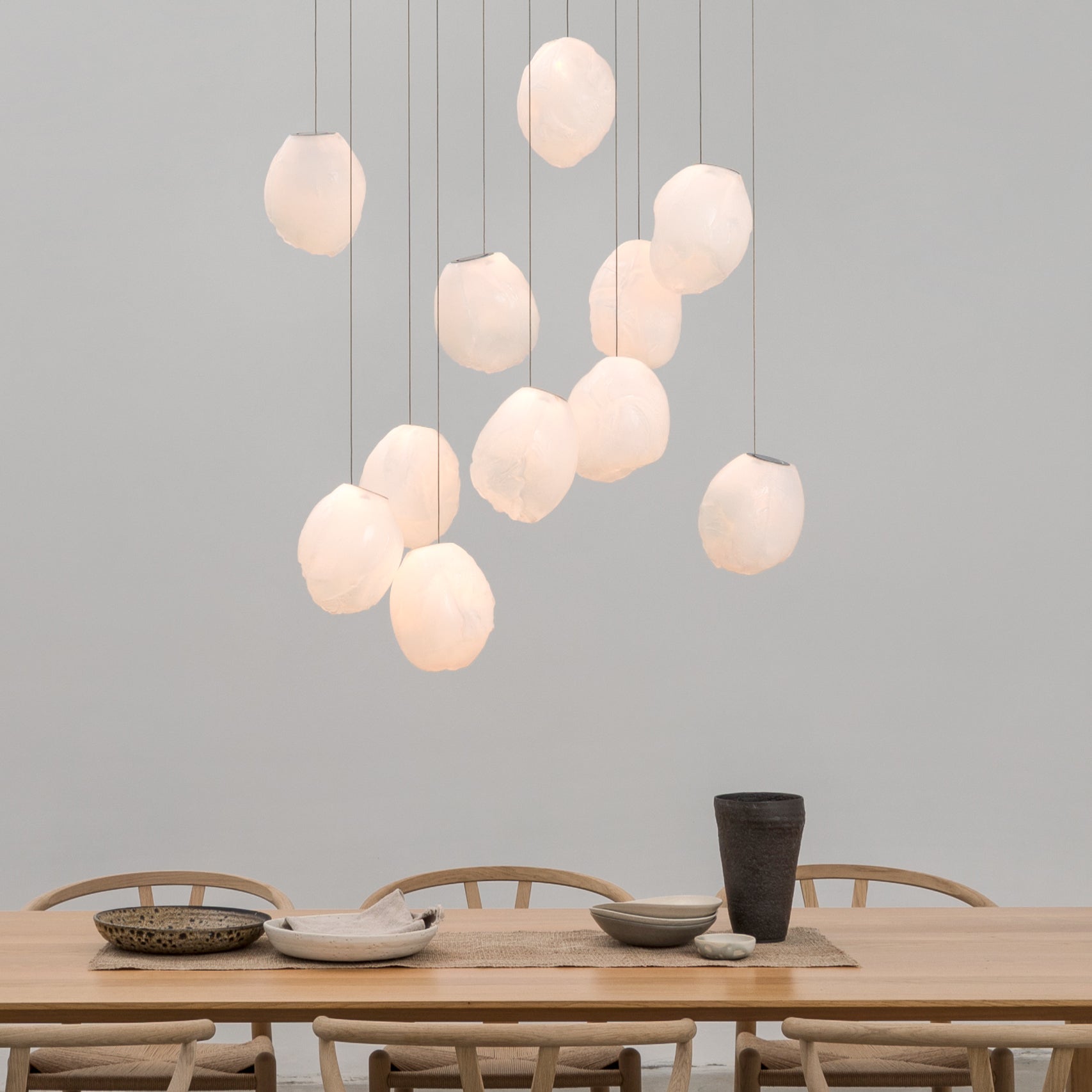 Celenelle Liquid Glass Stone Pendant Light
